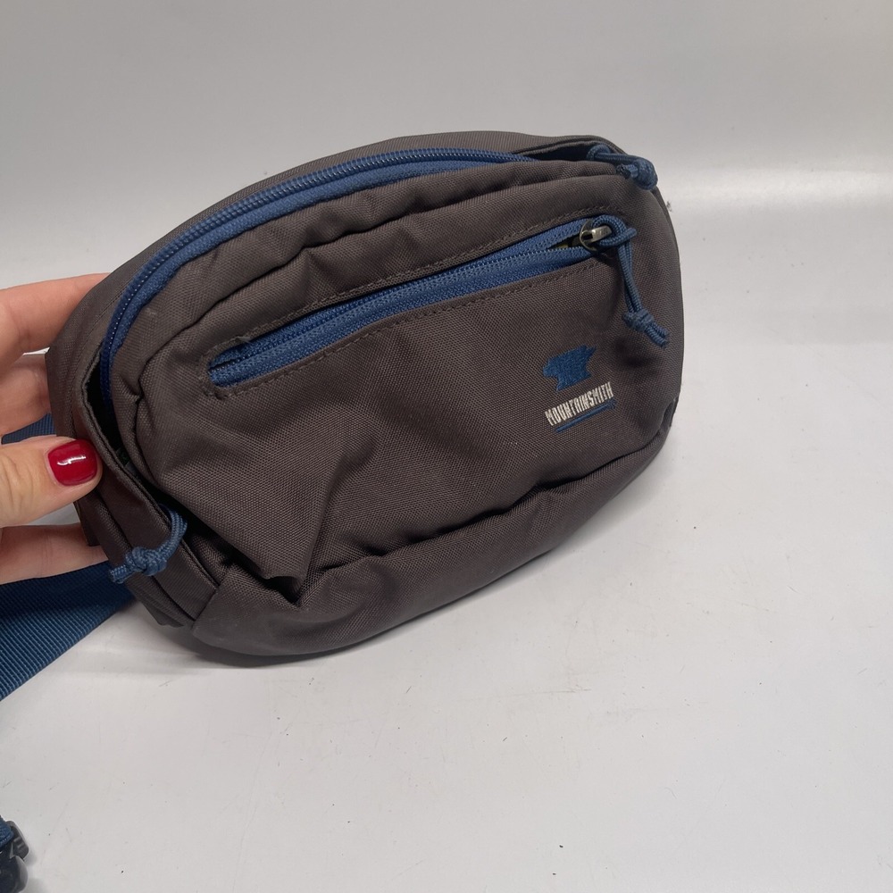 Mountainsmith Vibe Lumbar Pack Grey Blue Hiking Waist Hip Bag Cordura Nylon